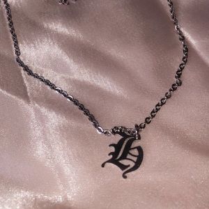 Stainless Steel non tarnish Initial H necklace